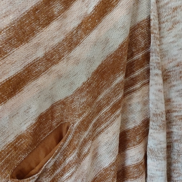 Free People Boho Striped Oversized Wrap/Cardigan~ Size L - Picture 7 of 13